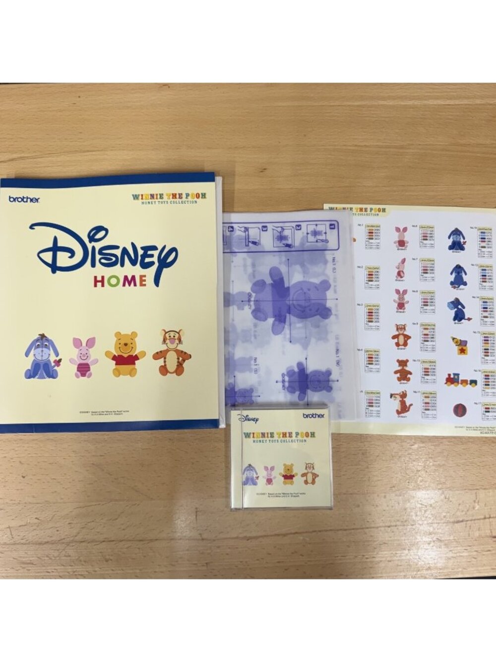 Brother XC4072-001 Winnie the Pooh Honey Toys Collection Embroidery Memory Card